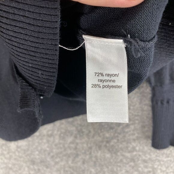 5/$45 Maurices Cardigan Women XS Black V-Neck Button Up Long Sleeve Rayon - Picture 6 of 9